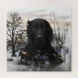 Der schwarze goldene Retrievers Puzzle