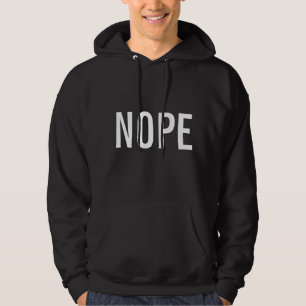 Der schwarze Hoodie Nope Männer