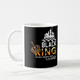 Der schwarze König ist das mächtigste Stück im Spi Kaffeetasse