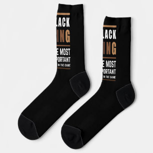 Der schwarze König ist das wichtigste Stück im Spi Socken
