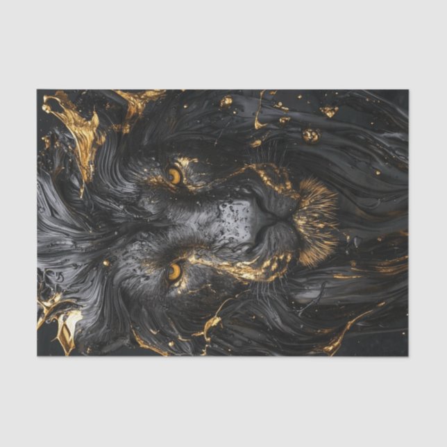 Der Schwarze Löwe King3 Seidenpapier (Vorderseite)