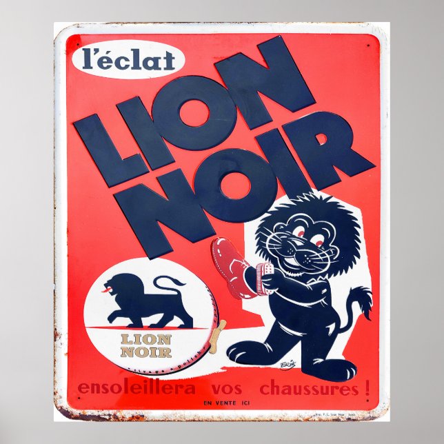 Der schwarze Löwe. Poster (Vorne)
