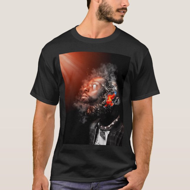 Der schwarze Mann T-Shirt (Vorderseite)