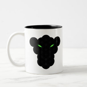 Der Schwarze Panther des Lebens - Heilige Tiere 01 Zweifarbige Tasse