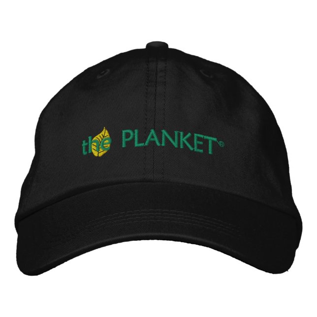 Der schwarze Planketuch Bestickte Kappe (Vorderseite)