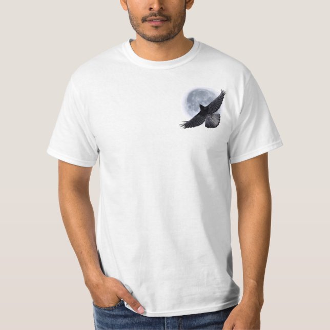Der schwarze Raven, der die Kunst des Mondes verkö T-Shirt (Vorderseite)