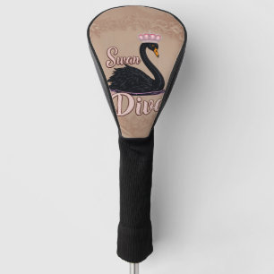 Der schwarze Schwan, Königin des Wassers. Golf Headcover