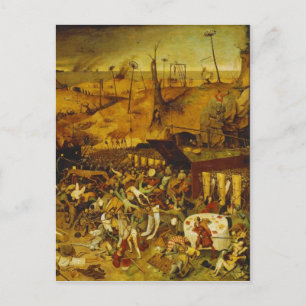 Der Schwarze Tod aus der Toggenburger Bibel 1411 Postkarte