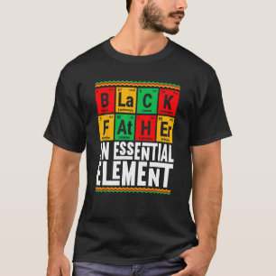 Der schwarze Vater, das wesentliche Element, der V T-Shirt