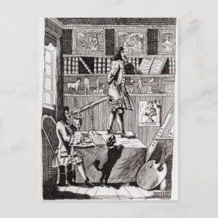 Der schwierige Richardson, 1724 Postkarte