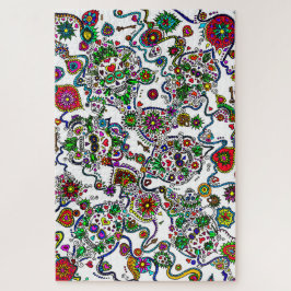 Der schwierige Tag des toten Musters Jigsaw Puzzle