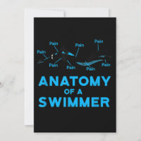 Der Schwimmfan gibt Anatomie eines Schwimmers