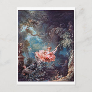 Der Schwung, Fragonard Postkarte