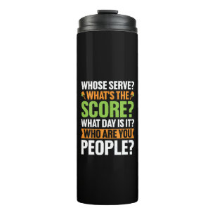 Der Score Pickleball-Liebhaber Thermosbecher