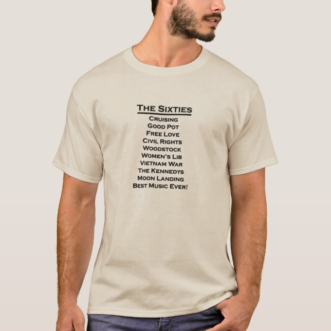 Der Sechziger-T - Shirt für Babyboomer-Männer (Vorderseite)