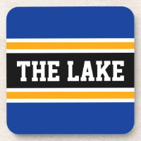 DER SEE Athletic Navy Blue Yellow Black Strips