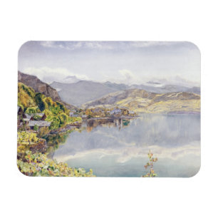 Der See der Luzerne, Berg Pilatus im Abstand Magnet