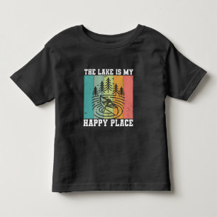 Der See ist mein glücklicher Ort Distresser Vintag Kleinkind T-shirt