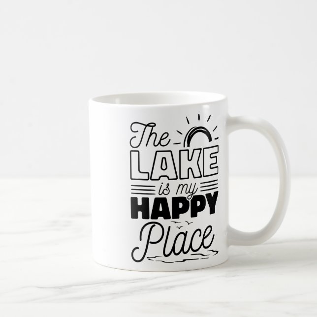 Der See ist mein glücklicher Ort Kaffeetasse (Rechts)