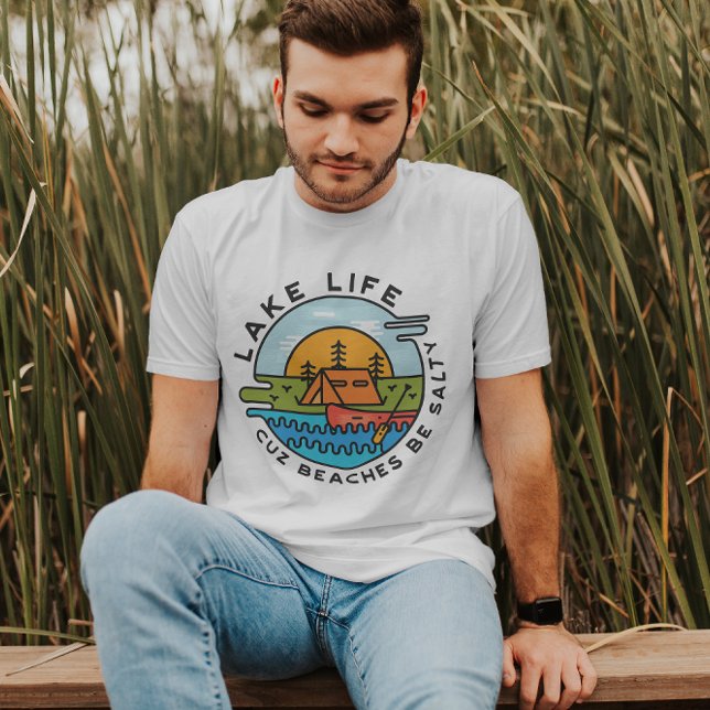 Der See Life Cuz Strände können salzig sein | Männ T-Shirt (Von Creator hochgeladen)