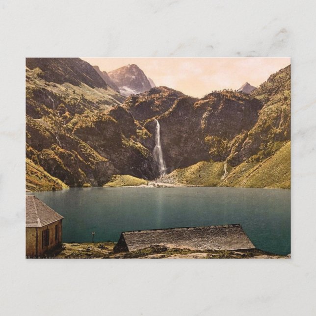 Der See O&ocirc, Luchon, Pyrenäen, Frankreich vin Postkarte (Vorderseite)
