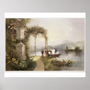 Der See, Trentham Hall Gardens, von den "The Garde Poster