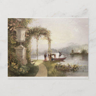 Der See, Trentham Hall Gardens, von den "The Garde Postkarte