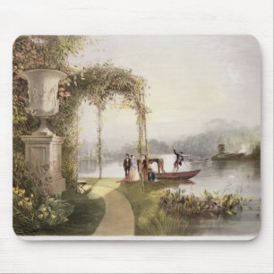 Der See, Trentham Hall Gärten, 'von den Gärten Mousepad