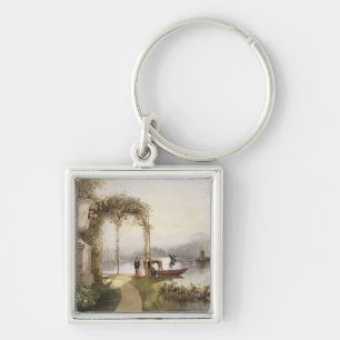 Der See, Trentham Hall Gärten, 'von den Gärten Schlüsselanhänger