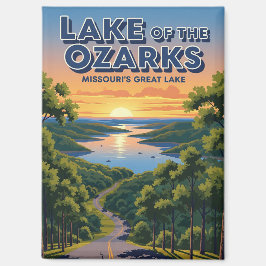 Der See von Ozarks Missouri Magnet