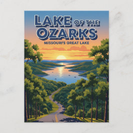 Der See von Ozarks Missouri Postkarte