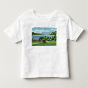Der See Whiteface Mt im Abstand Kleinkind T-shirt