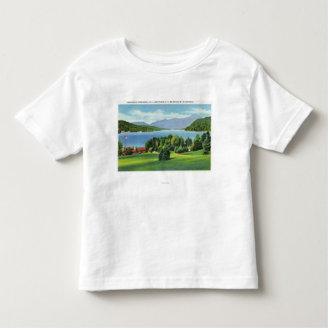Der See Whiteface Mt im Abstand Kleinkind T-shirt (Vorderseite)