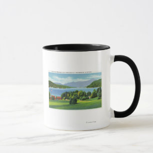 Der See Whiteface Mt im Abstand Tasse