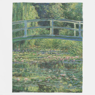 Der Seerosenteich, Landschaftsölgemälde, Monet Fleecedecke