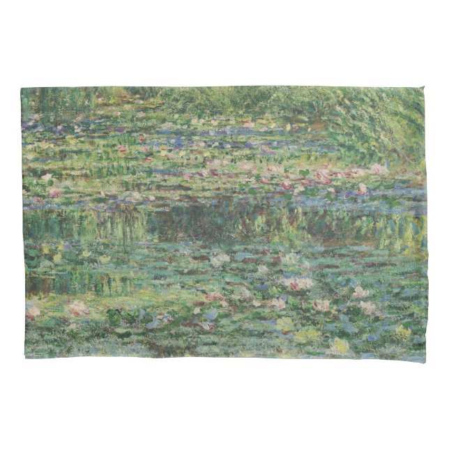Der Seerosenteich, Landschaftsölgemälde, Monet Kissenbezug (Vorderseite)