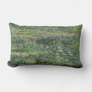 Der Seerosenteich, Landschaftsölgemälde, Monet Lendenkissen