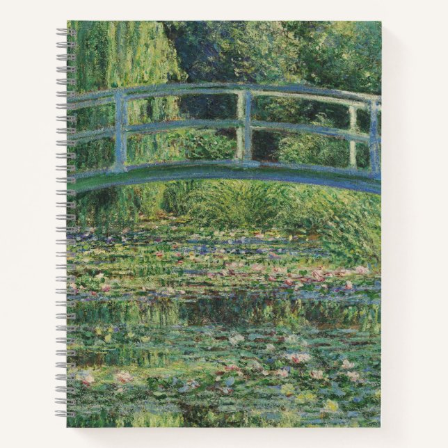 Der Seerosenteich, Landschaftsölgemälde, Monet Notizbuch (Vorderseite)