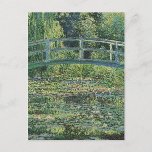 Der Seerosenteich, Landschaftsölgemälde, Monet Postkarte (Vorderseite)
