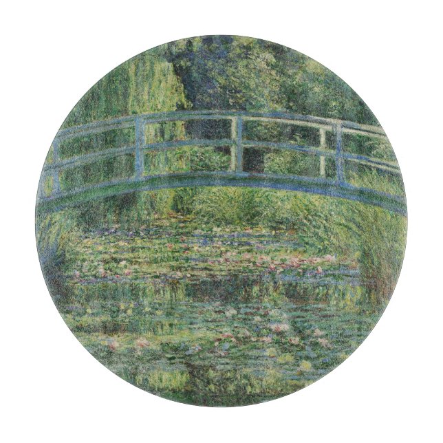 Der Seerosenteich, Landschaftsölgemälde, Monet Schneidebrett (Vorderseite)