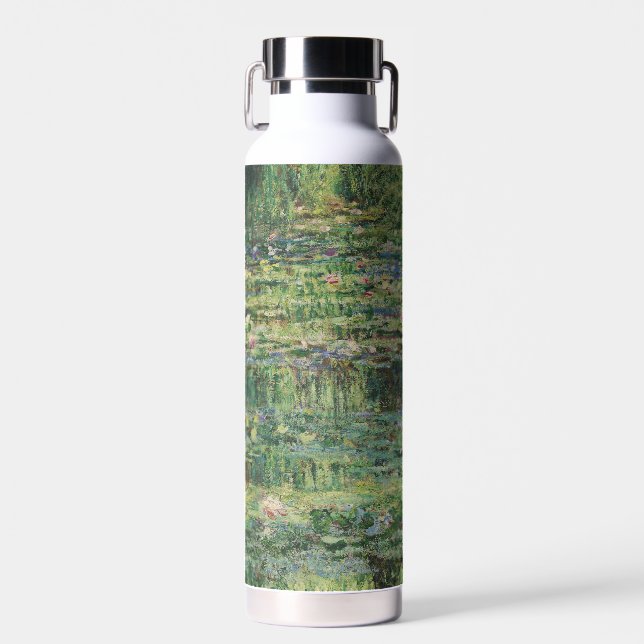 Der Seerosenteich, Landschaftsölgemälde, Monet Trinkflasche (Vorne)