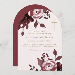 Der Segen der Christlichen Mutter durch das burgun Einladung