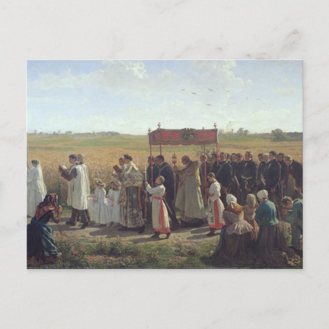 Der Segen der Weizen in den Artois, 1857 Postkarte (Vorderseite)