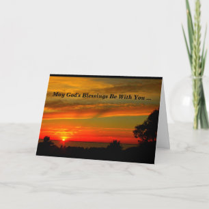Der Segen des Gottes ist mit Ihnen erste Karte