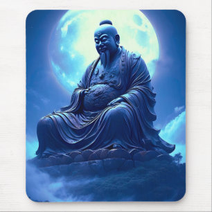 Der Segen des Mondes über der himmlischen Statue Mousepad