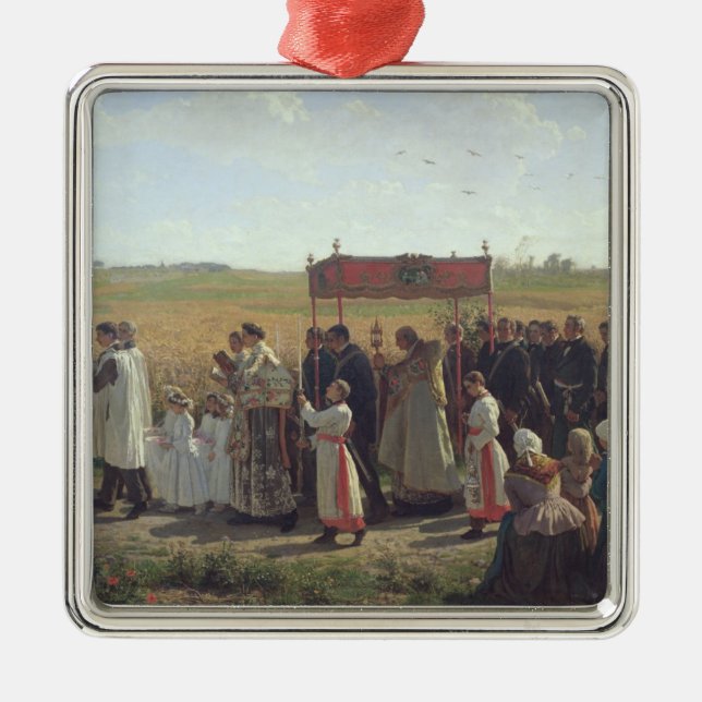 Der Segen des Weizens im Artois, 1857 Silbernes Ornament (Vorne)