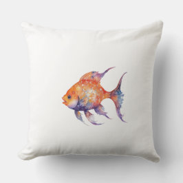 Der sehr besorgte Goldfisch groß Kissen