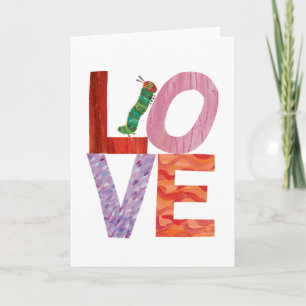 Der sehr hungrige Schmetterling LOVE Karte