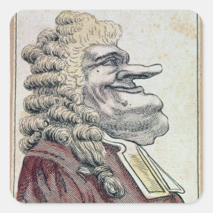 Der sehr werte Edmund Burke0 Quadratischer Aufkleber