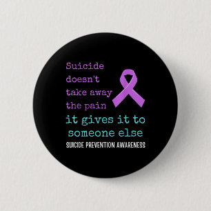 Der Selbstmord gibt dem anderen den Schmerz. Selbs Button